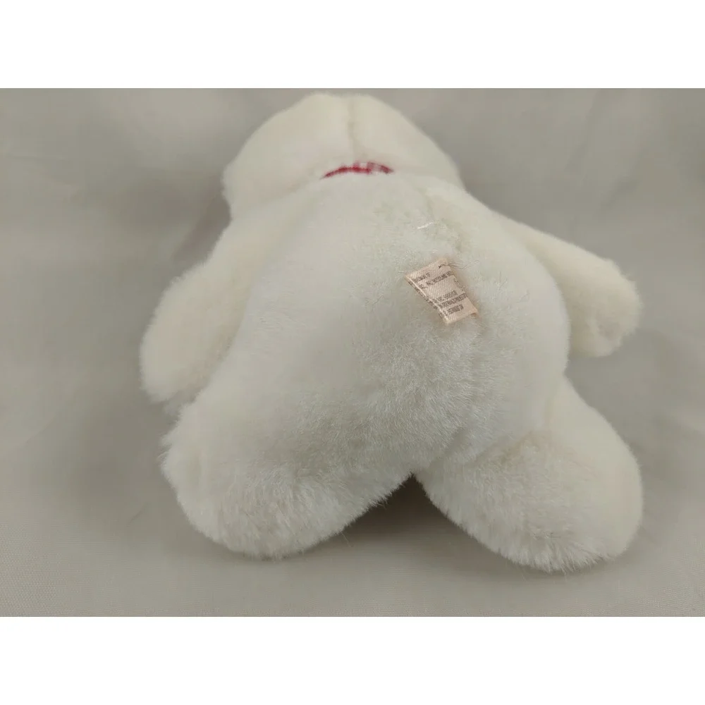 Applause‎ White Bear Love Bearer Plush 8 Inch 1985 Stuffed Animal toy